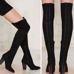 NEW Nasty Gal Over The Knee Boots